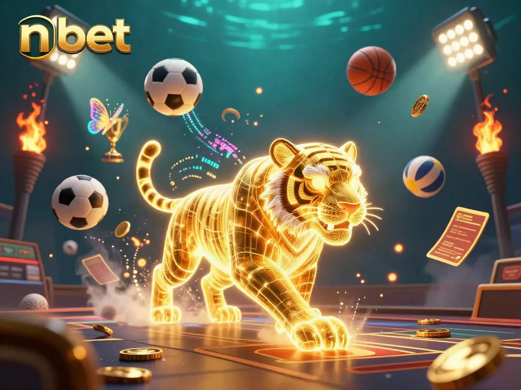 Experience the thrilling energy of nbet’s digital casino with vibrant characters and sports elements unleashing excitement.