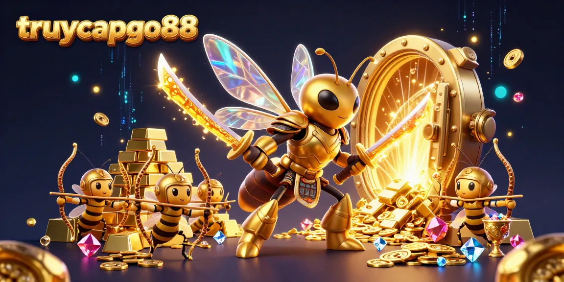Engage in the thrill of gaming at truycapgo88 with a vibrant 3D casino scene.
